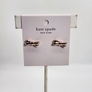 Kate Spade Rose Gold Bow Stud Earrings